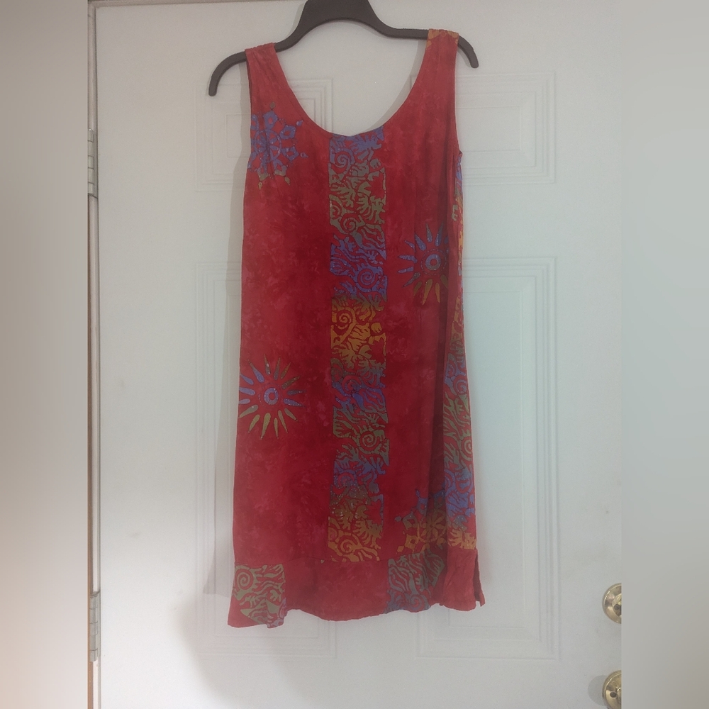 Bali Batiks Red Sundress